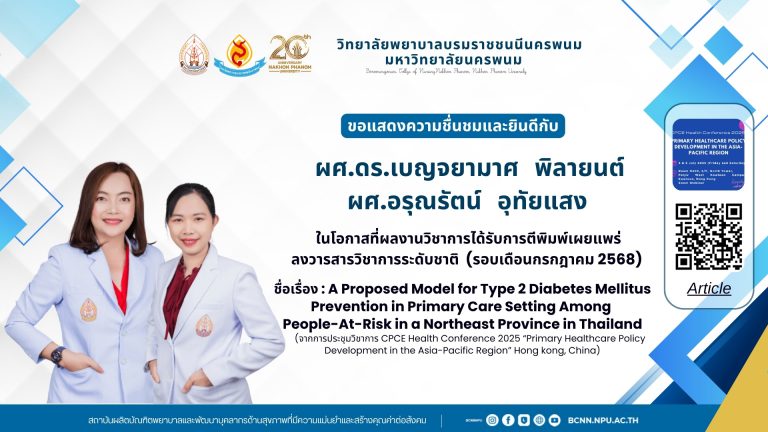 ขอแสดงความชื่นชมและยินดีกับผศ.ดร.เบญจยามาศ พิลายนต์ และ ผศ.อรุณรัตน์ อุทัยแสง