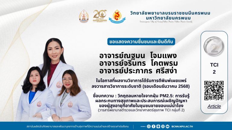 ขอแสดงความชื่นชมและยินดีกับอาจารย์ณฐมน โจมแพงอาจารย์จรินทร โคตพรมอาจารย์ประภากร ศรีสง่า