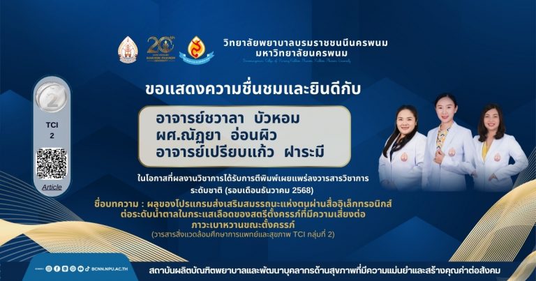 ขอแสดงความชื่นชมและยินดีกับ อาจารย์ชวาลา บัวหอมผศ.ณัฏยา อ่อนผิว อาจารย์เปรียบแก้ว ฝาระมี