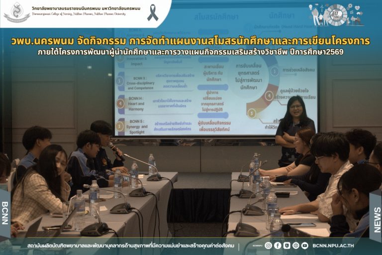 วพบ.นครพนม จัดกิจกรรม การจัดทำแผนงานสโมสรนักศึกษาและการเขียนโครงการภายใต้โครงการพัฒนาผู้นำนักศึกษาและการวางแผนกิจกรรมเสริมสร้างวิชาชีพ ปีการศึกษา2569