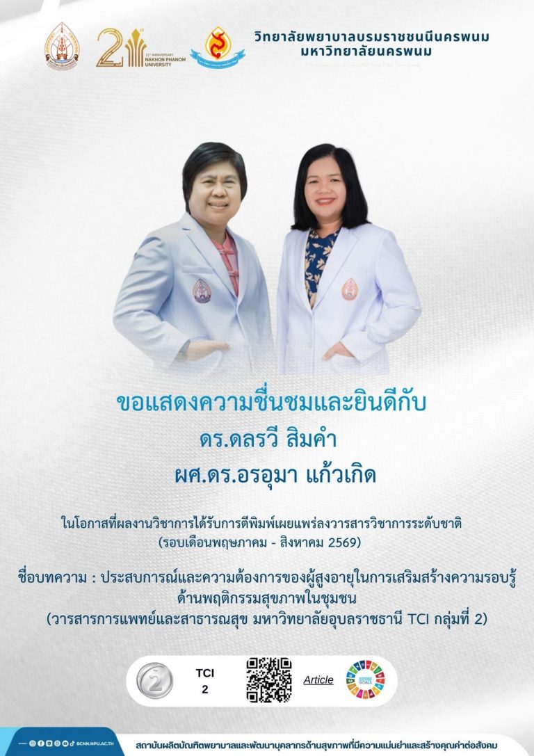 ขอแสดงความชื่นชมและยินดีกับ